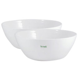 Keith Brymer Jones Word 'Bowl' Bowls, Set of 2